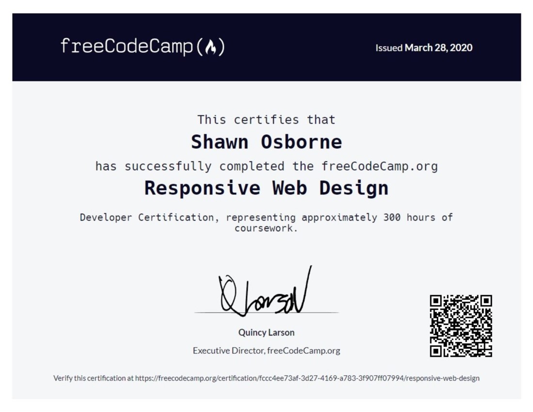 Responsive Web Design Certificate
